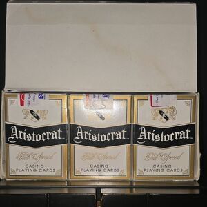 ARISTOCRAT Rare Vintage Playing Cards! Sealed For Casino EXCALIBUR Las Vegas!